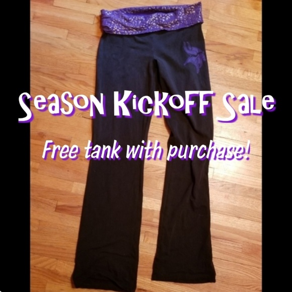 PINK Victoria's Secret Pants - Victoria's Secret Minnesota Vikings Yoga Pants